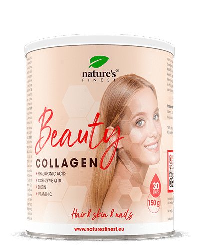 Levně Beauty Collagen | Výživa, hydratace a prevence vrásek | Mořské kolagenové peptidy | Kolagen, kyselina hyaluronová, Q10 | Prášek na nápoj