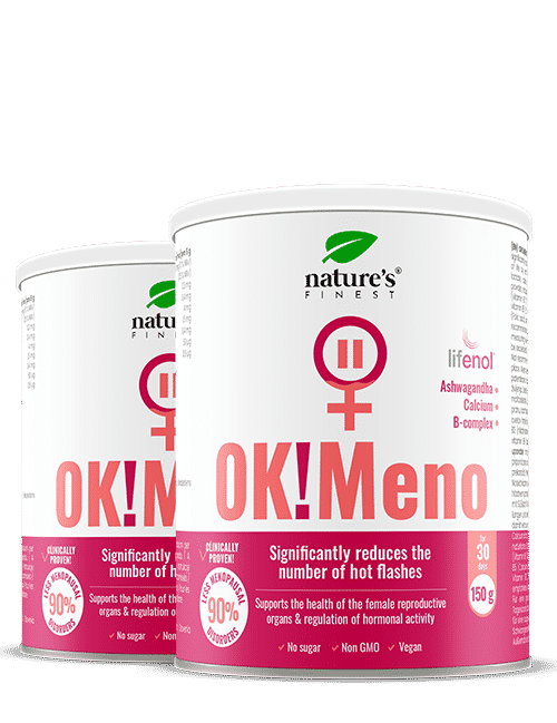 Levně OK!Meno Set - Kup 1 Dostan 1 Zdarma | Přírodní Podpora Menopauzy s Ashwagandhou, Vitamíny z Bambusu | Minimalizace Symptomů