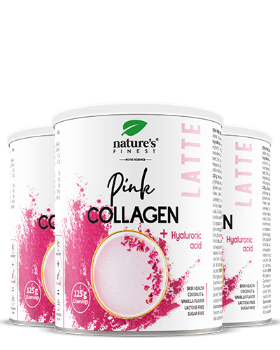 Levně Pink Latte Collagen | 1+1 zdarma | Péče o pleť | Zdraví pokožky | Mládí, zářivá a pružná pleť | Hydratace pokožky | 250g
