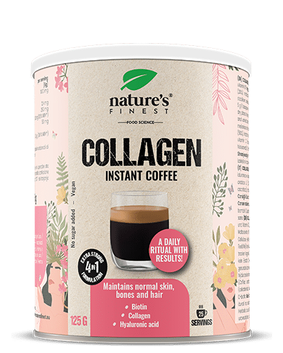 Levně Collagen Coffee | Boj proti vráskám | Kolagen | Hyaluronová kyselina | Biotin | Hydratace pleti | Redukce vrásek | Premium Arabica | Bez cukru