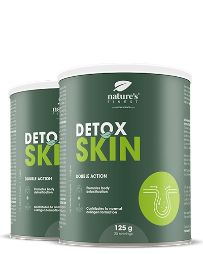 Levně Detox Skin 1+1 | 2-v-1 Beauty formula | Čistí tělo | Redukuje vrásky | Hyaluronová kyselina | Biotin | Zlepšuje pružnost | Protivráskový