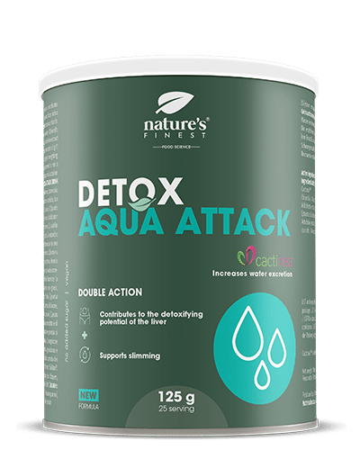 Levně Detox Aqua Attack | Hubnutí | Snížení zadržování vody | Cactinea™ Formula | +27% Odvodnění | Indicaxanthin | Přírodní