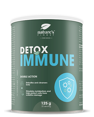 Levně Detox Immune | Balíček pro posílení imunitního systému | Ostropestřec mariánský | Extrakt z artyčoků | Chlorella | Zázvor | Zinek | Vitamin C