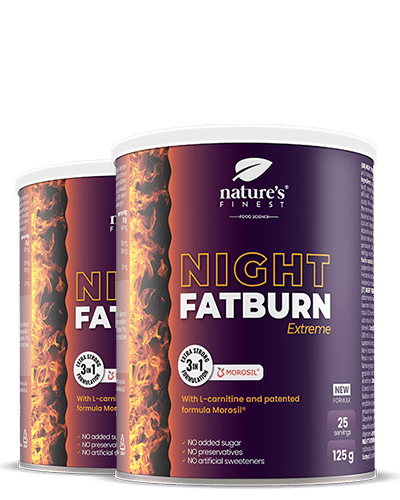 Levně Night FatBurn Extreme 1+1 | Noční spalovač tuků | Zhubněte v noci | Zmenšete pas | Přírodní | Extrakt Morosil® | 1+1 Akce | Prokázané výsledky