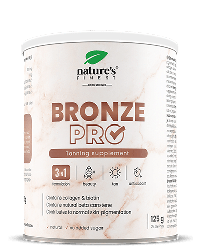 Levně Bronze Pro | Přírodní nápoj pro zesílení opálení | Obsahuje měď, kolagen a vitamíny | Bez kapslí