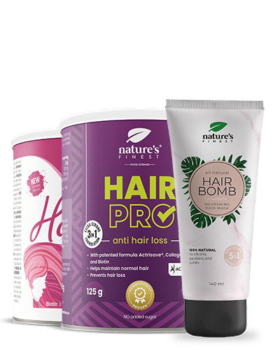 Levně Balíček pro Růst Vlasů | Nejlepší 3 Produkty proti Vypadávání Vlasů v České republice | od Nature's Finest