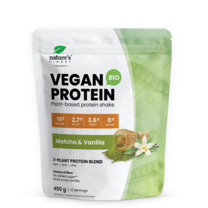 Bio Veganský protein – Matcha & Vanilla